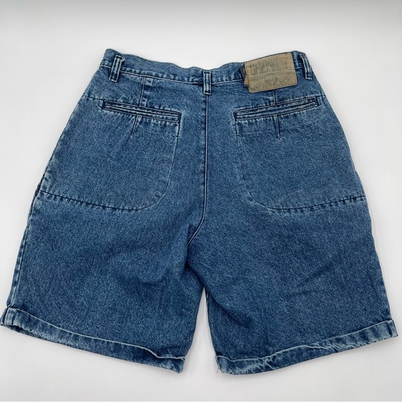Vintage UnionBay High Waist Denim Shorts Jorts Women’s Size 32 Pleated 90s - Picture 12 of 13